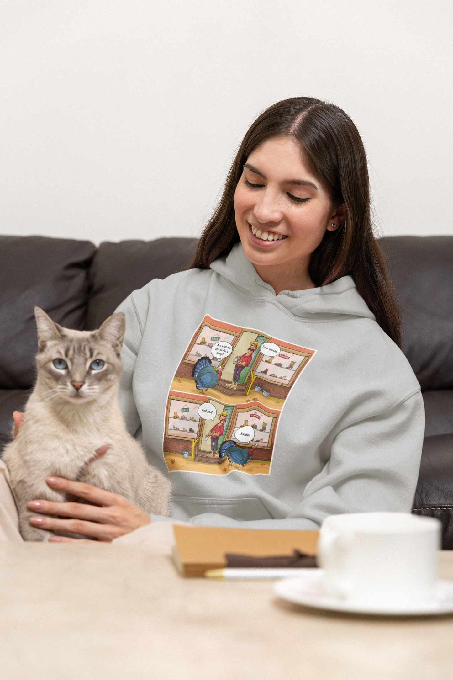 Cobbler Meets Gobbler - Heavy Blend™ Hooded Sweatshirt