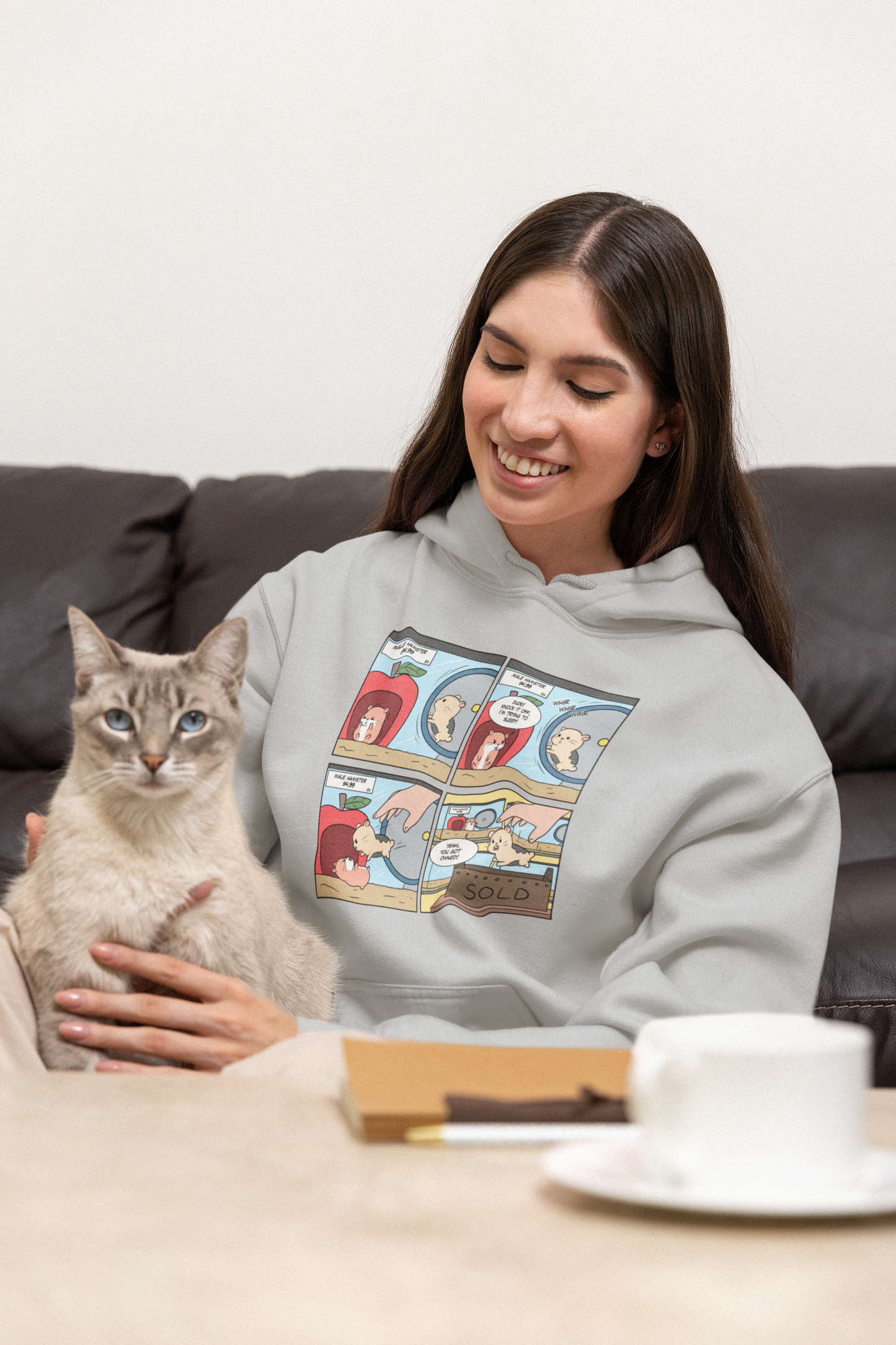 Pet Store Hamster Says "Yeah, You Got Owned!" - Unisex Heavy Blend™ Hooded Sweatshirt