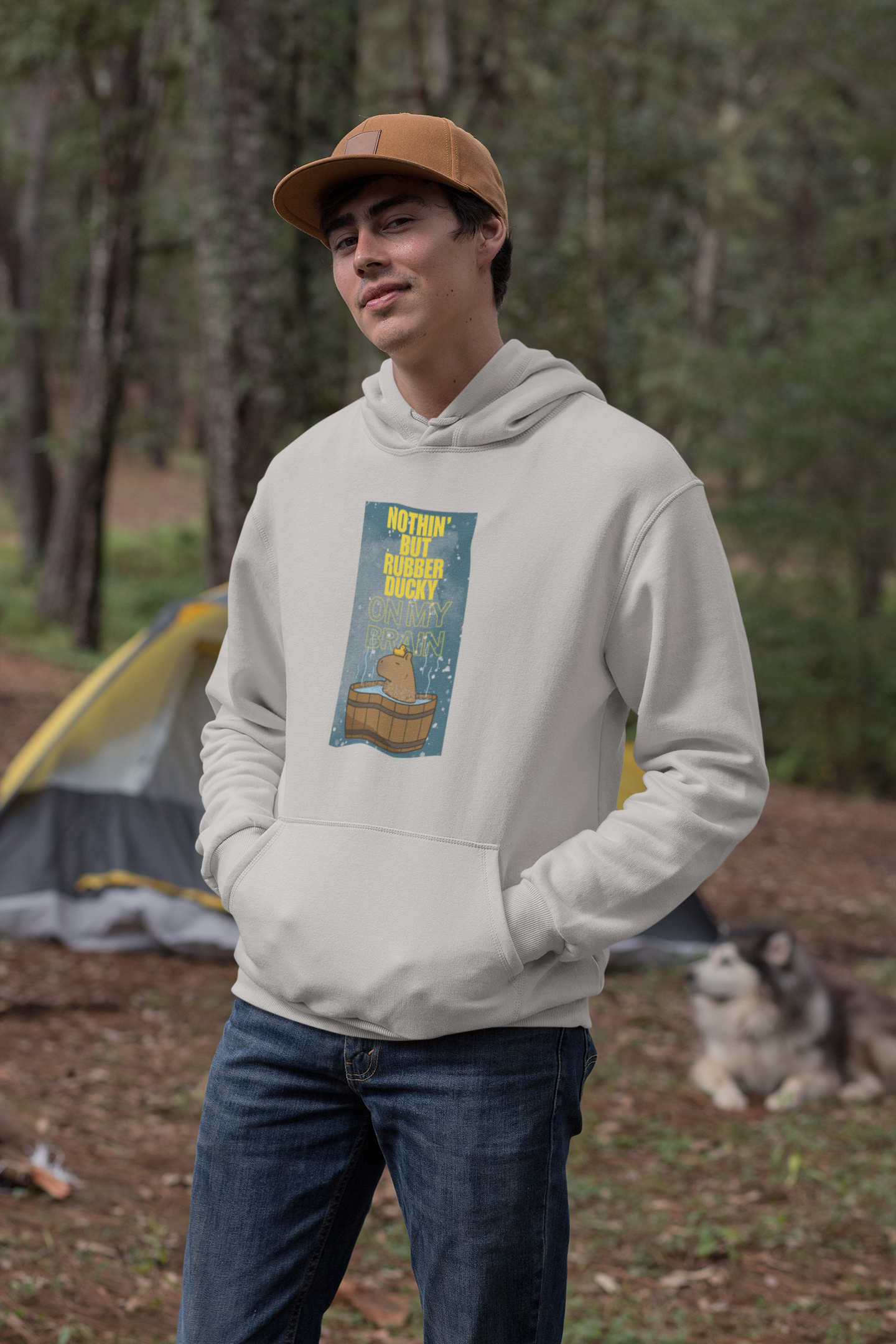 Nothin' But Rubber Ducky On My Brain - Heavy Blend™ Hooded Sweatshirt