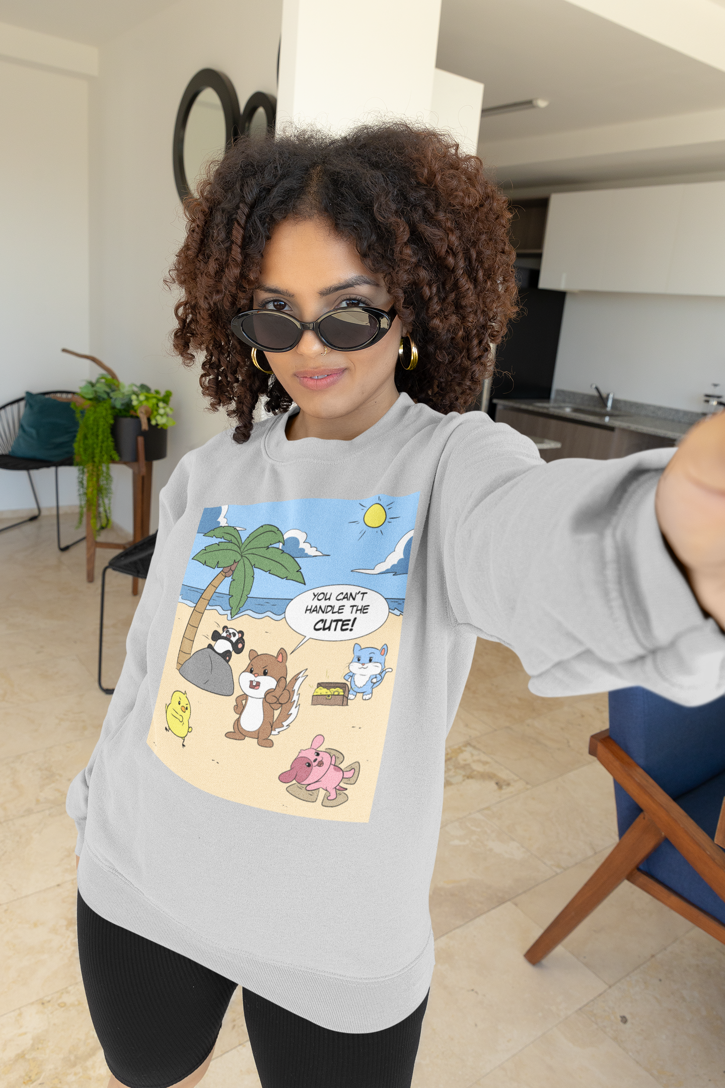 You Can't Handle The Cute! - Heavy Blend™ Crewneck Sweatshirt