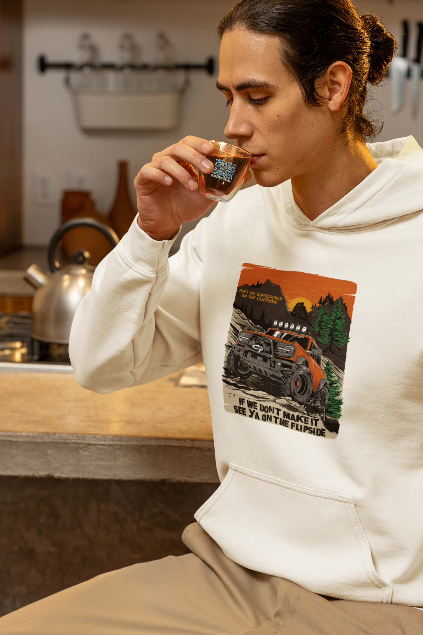 Ain't No Guardrails On The Cliffside - Unisex Heavy Blend™ Hooded Sweatshirt