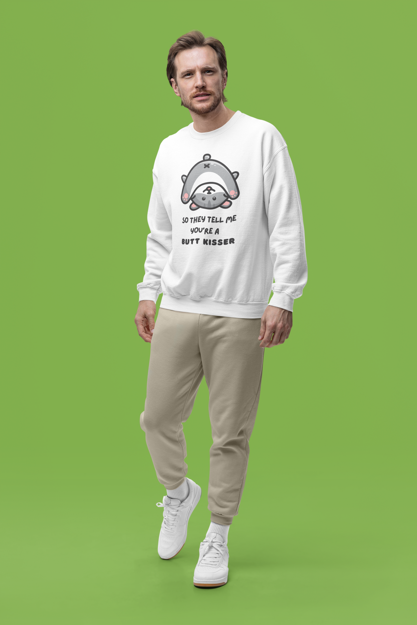 So They Tell Me You're A Butt Kisser - Unisex Heavy Blend™ Crewneck Sweatshirt
