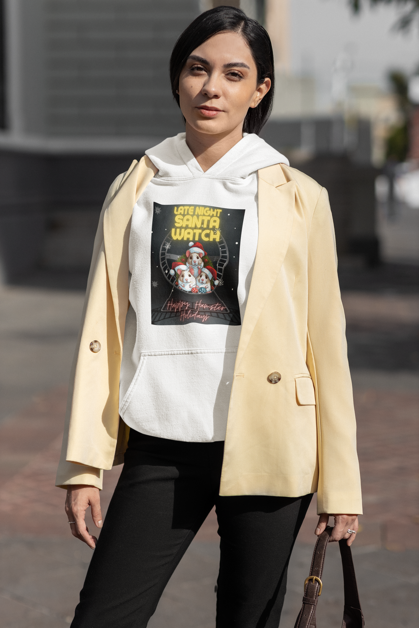 Late Night Santa Watch - Unisex Heavy Blend™ Hooded Sweatshirt