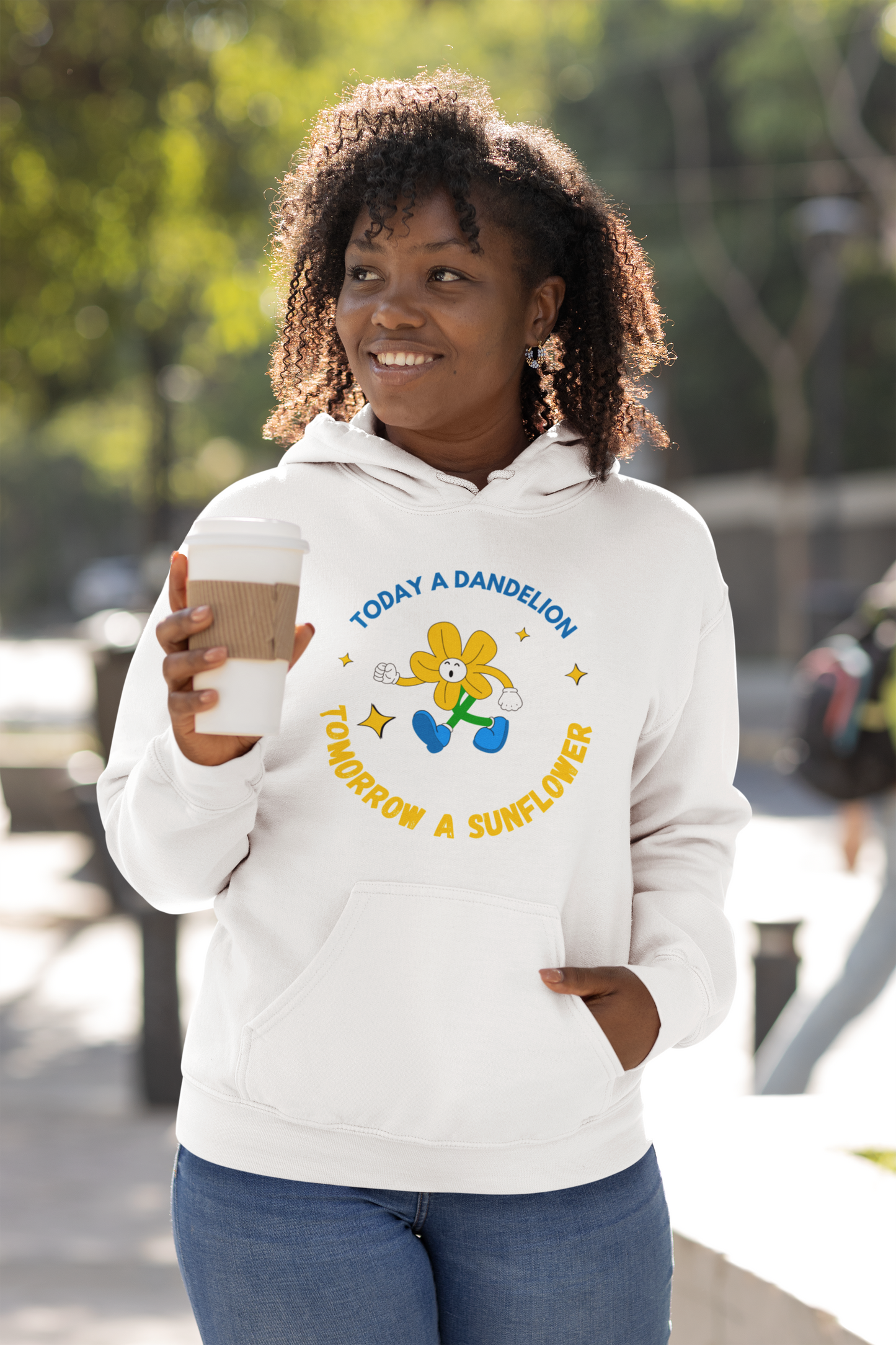 Today A Dandelion Tomorrow A Sunflower - Unisex Heavy Blend™ Hooded Sweatshirt
