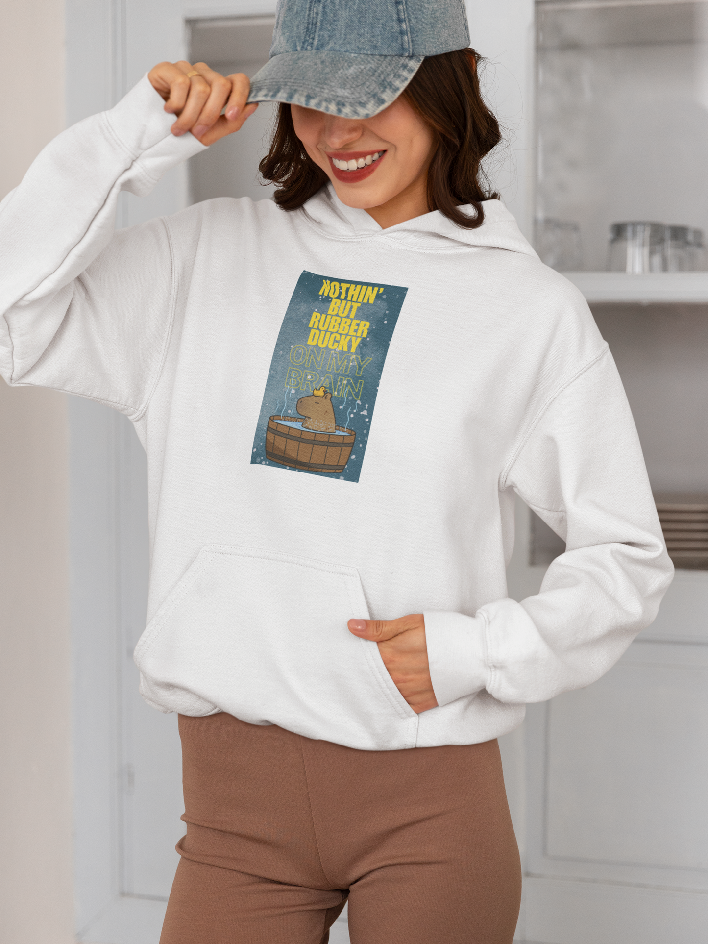 Nothin' But Rubber Ducky On My Brain - Heavy Blend™ Hooded Sweatshirt
