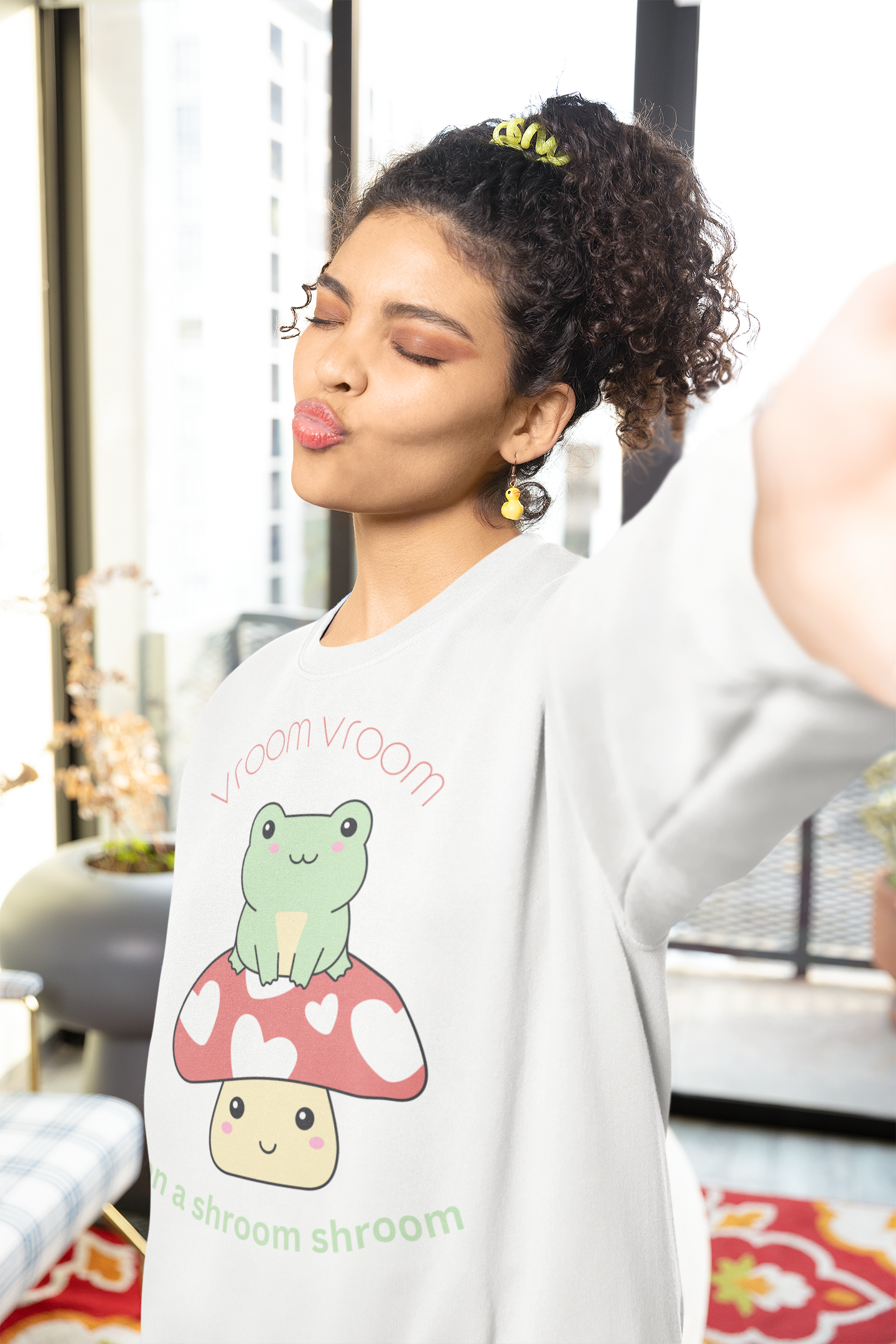 Vroom Vroom On A Shroom Shroom - Heavy Blend™ Crewneck Sweatshirt