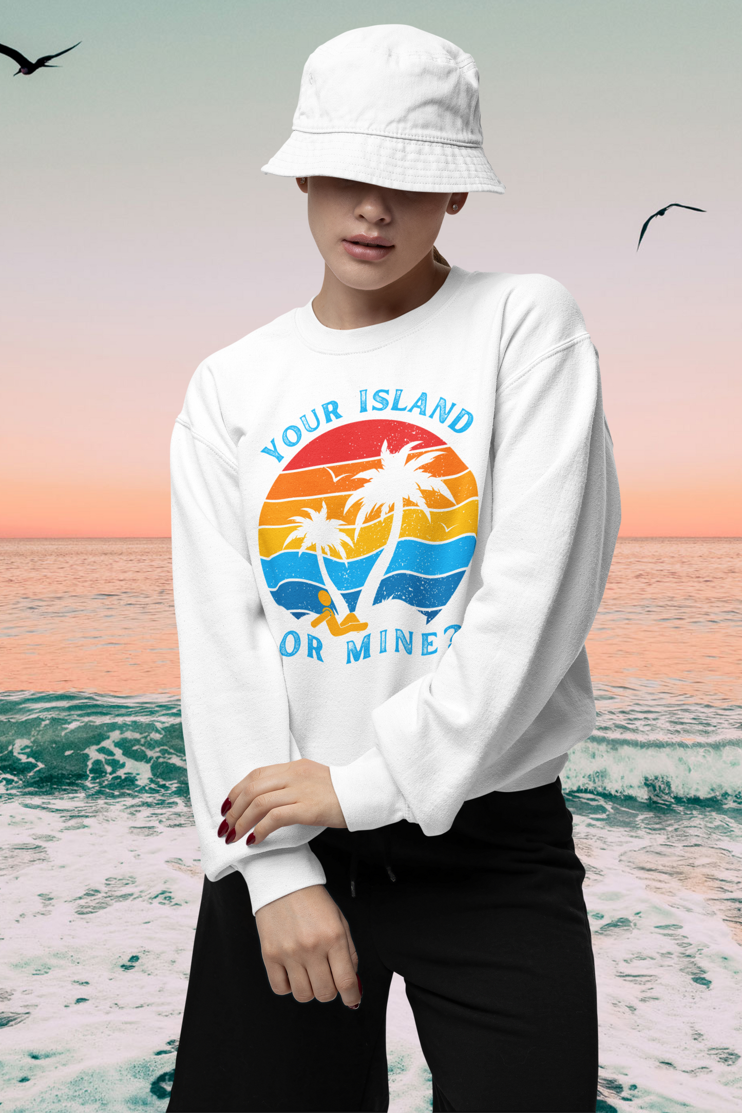 Your Island Or Mine? - Heavy Blend™ Crewneck Sweatshirt