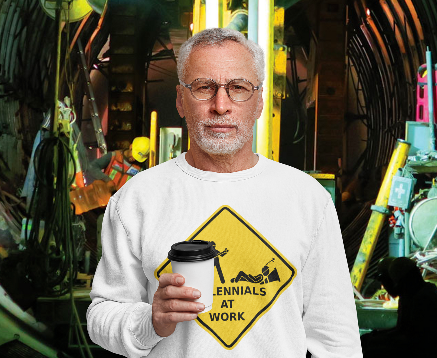Millennials At Work - Heavy Blend™ Crewneck Sweatshirt