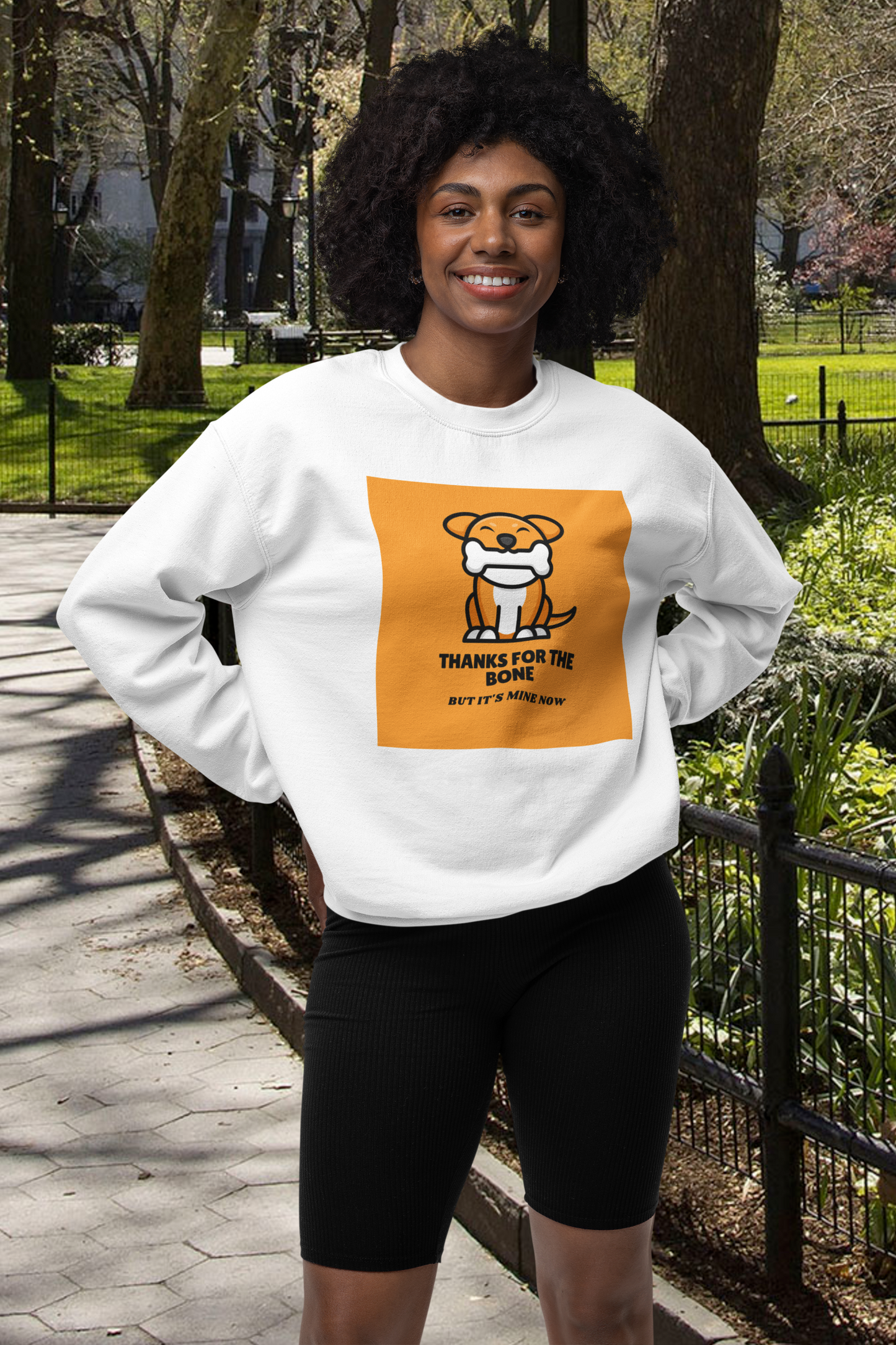 Thanks For The Bone But It's Mine Now - Unisex Heavy Blend™ Crewneck Sweatshirt