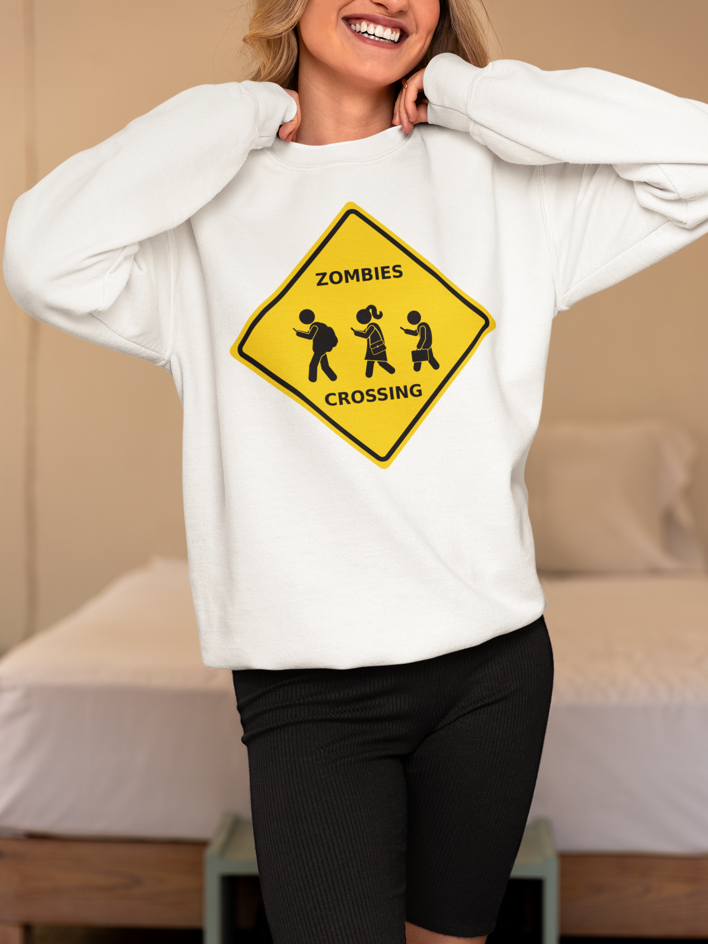 Zombies Crossing - Unisex Heavy Blend™ Crewneck Sweatshirt