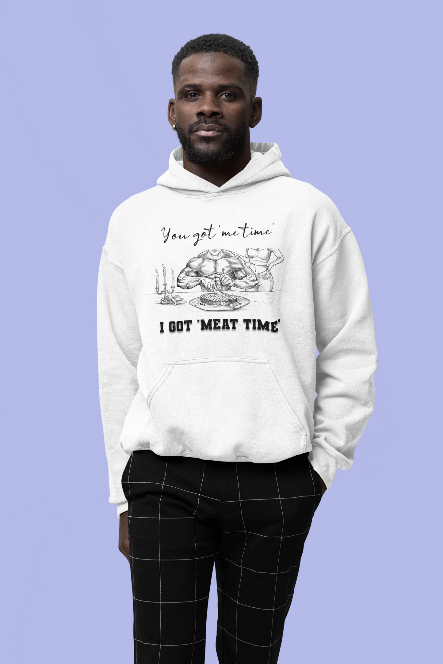 You Got 'Me Time' I Got 'Meat Time' - Unisex Heavy Blend™ Hooded Sweatshirt