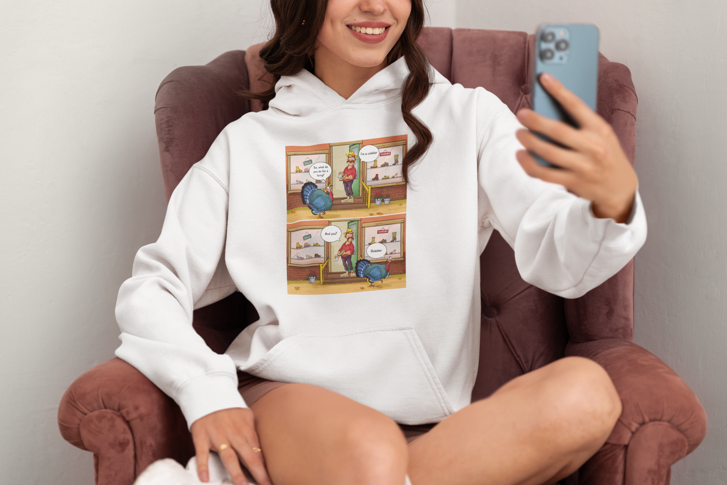 Cobbler Meets Gobbler - Heavy Blend™ Hooded Sweatshirt