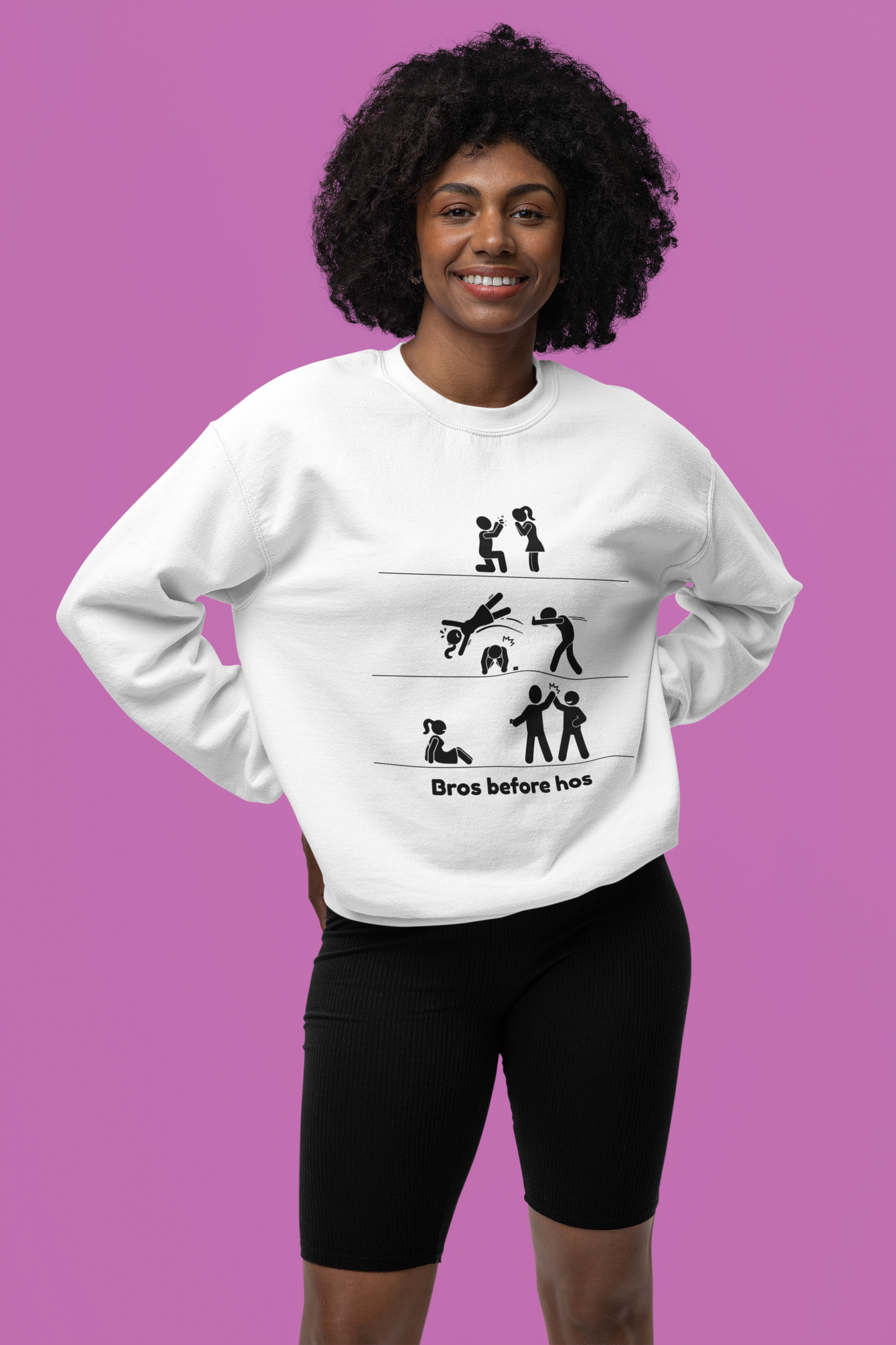 Bros Before Hos - Unisex Heavy Blend™ Crewneck Sweatshirt