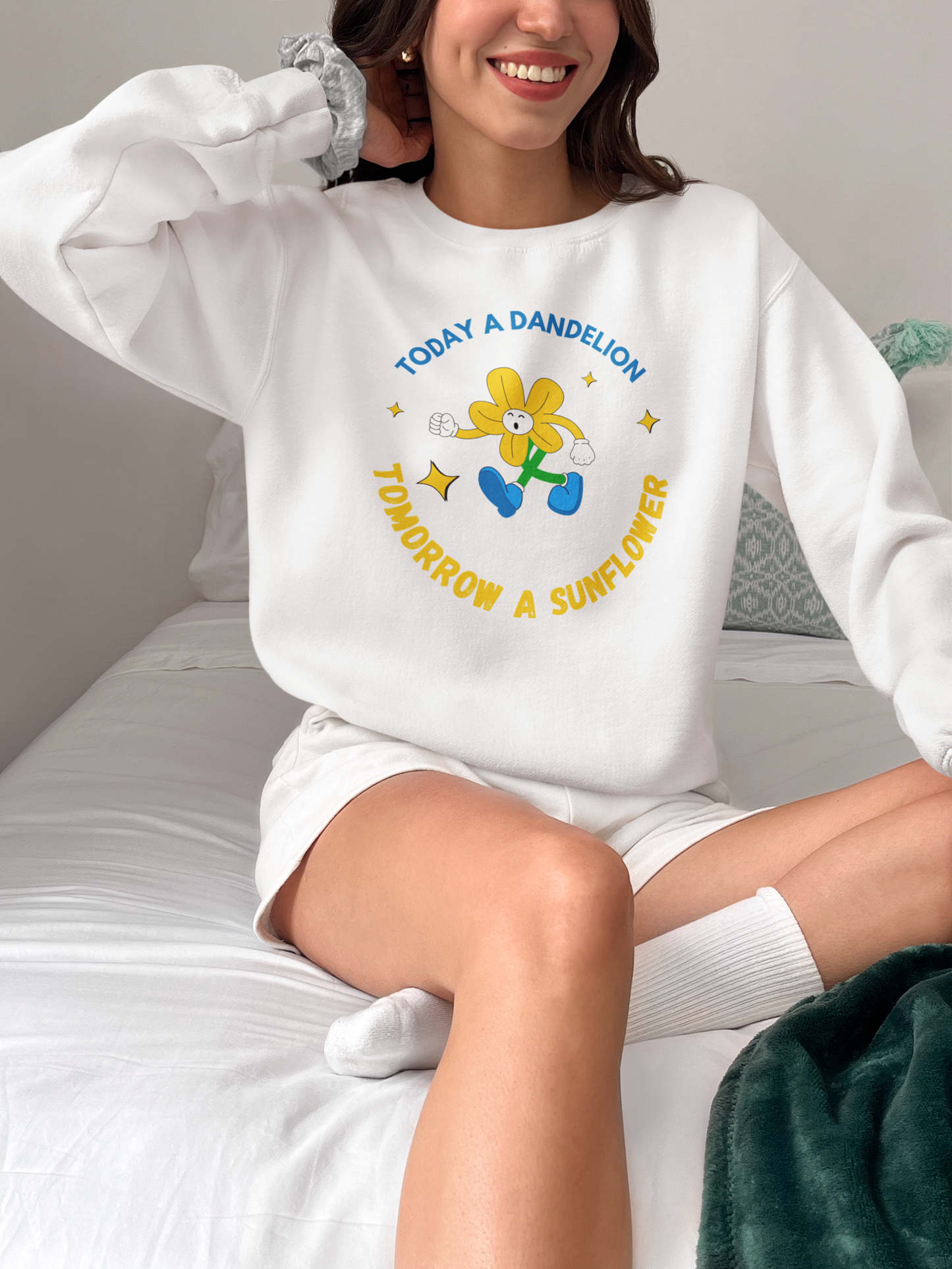 Today A Dandelion Tomorrow A Sunflower - Unisex Heavy Blend™ Crewneck Sweatshirt