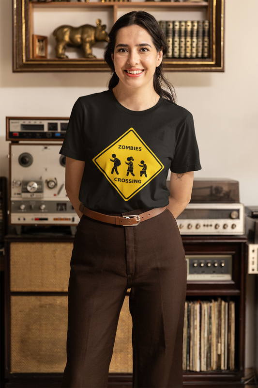 Zombies Crossing - Unisex Jersey Short Sleeve Tee