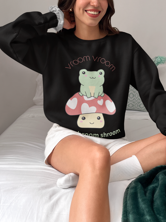 Vroom Vroom On A Shroom Shroom - Heavy Blend™ Crewneck Sweatshirt
