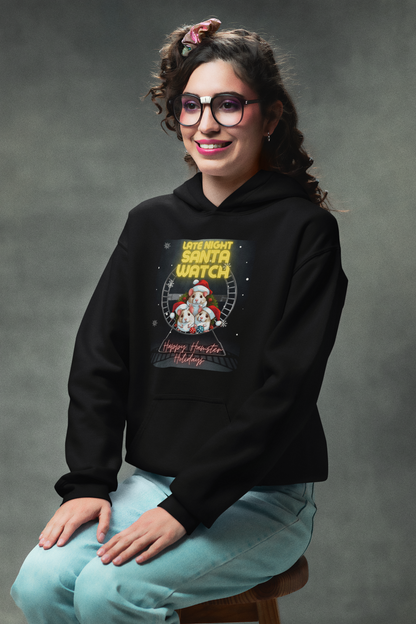 Late Night Santa Watch - Unisex Heavy Blend™ Hooded Sweatshirt
