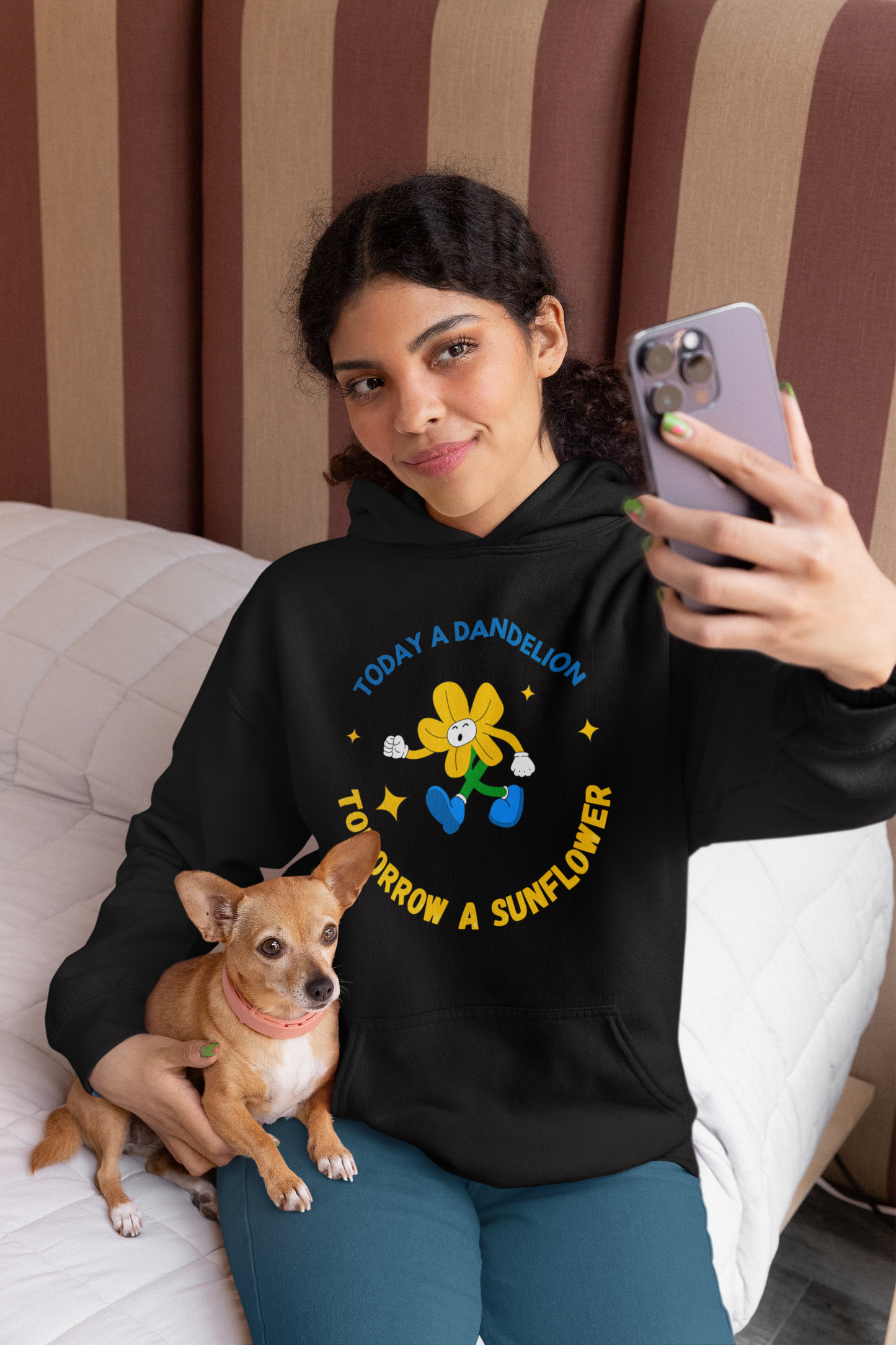 Today A Dandelion Tomorrow A Sunflower - Unisex Heavy Blend™ Hooded Sweatshirt