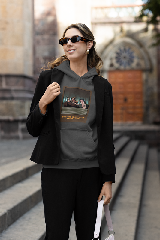Sometimes We Just Gotta' Paddle Faster - Unisex Heavy Blend™ Hooded Sweatshirt