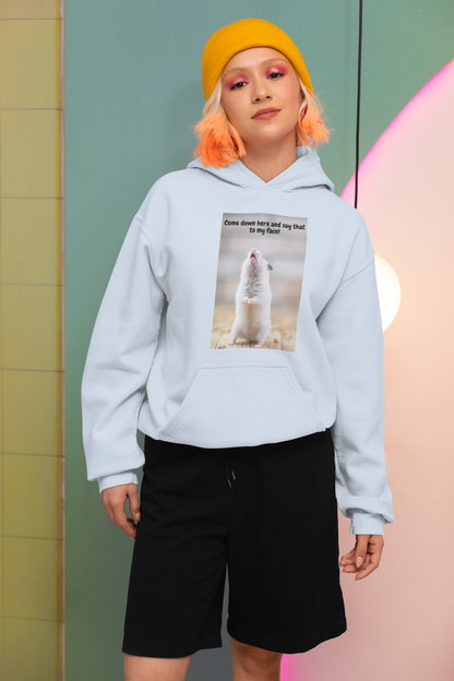 Come Down Here And Say That To My Face! - Unisex Heavy Blend™ Hooded Sweatshirt