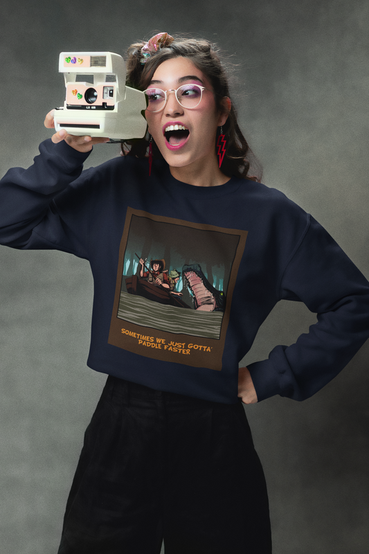 Sometimes We Just Gotta' Paddle Faster - Heavy Blend™ Crewneck Sweatshirt