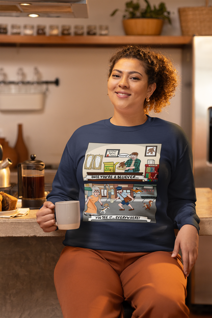 Once You're A Believer...You See It...Everywhere! -  Unisex Heavy Blend™ Crewneck Sweatshirt