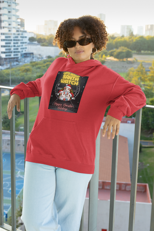 Late Night Santa Watch - Unisex Heavy Blend™ Hooded Sweatshirt