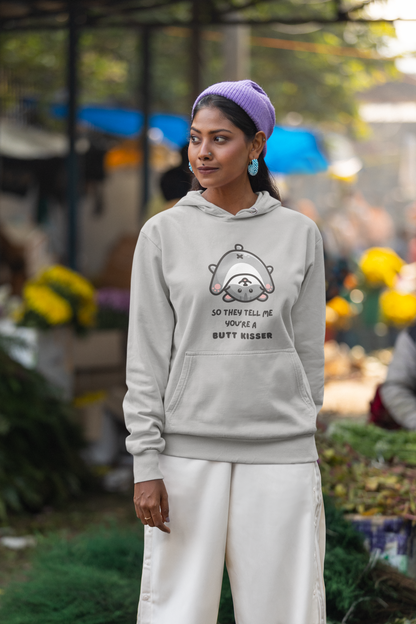 So They Tell Me You're A Butt Kisser - Unisex Heavy Blend™ Hooded Sweatshirt