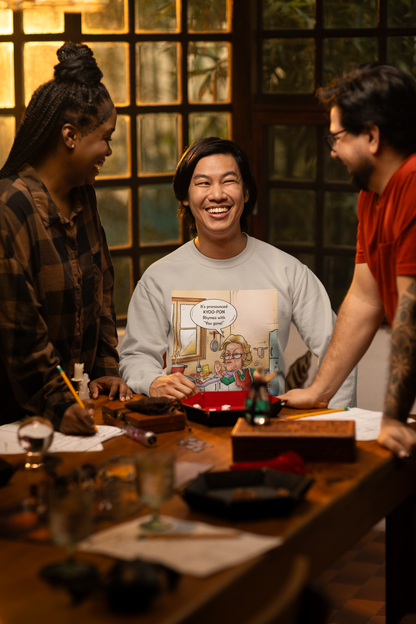 It's Pronounced KYOO-PON Rhymes With "You Gone!" - Unisex Heavy Blend™ Crewneck Sweatshirt