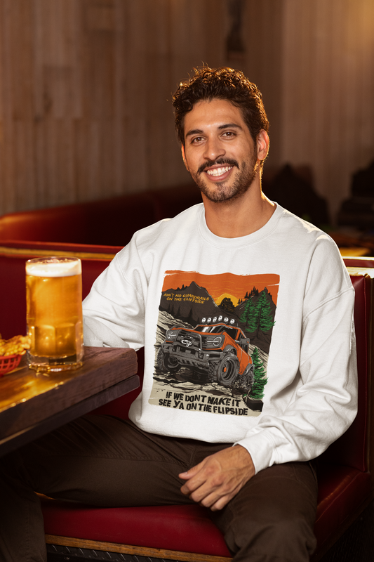 Ain't No Guardrails On The Cliffside - Unisex Heavy Blend™ Crewneck Sweatshirt