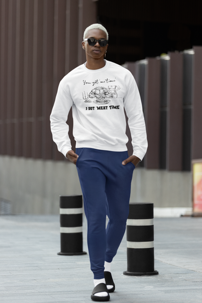 You Got 'Me Time' I Got 'Meat Time' - Unisex Heavy Blend™ Crewneck Sweatshirt